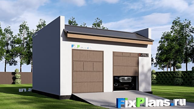 Одноэтажный дом F-19142